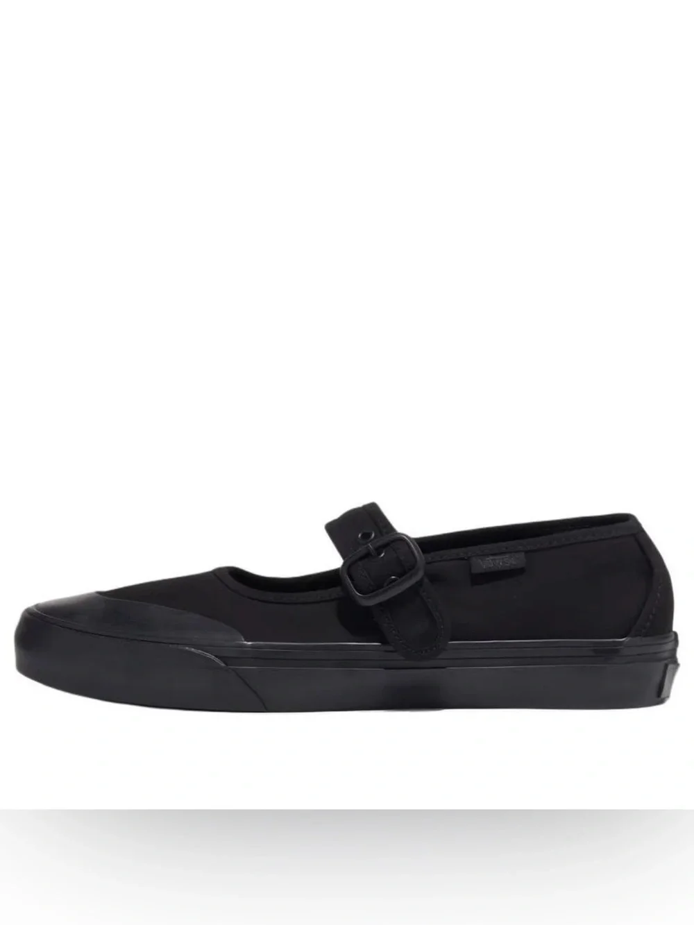 NEW Vans Black Mary Jane Slip-On Flats with Buckle